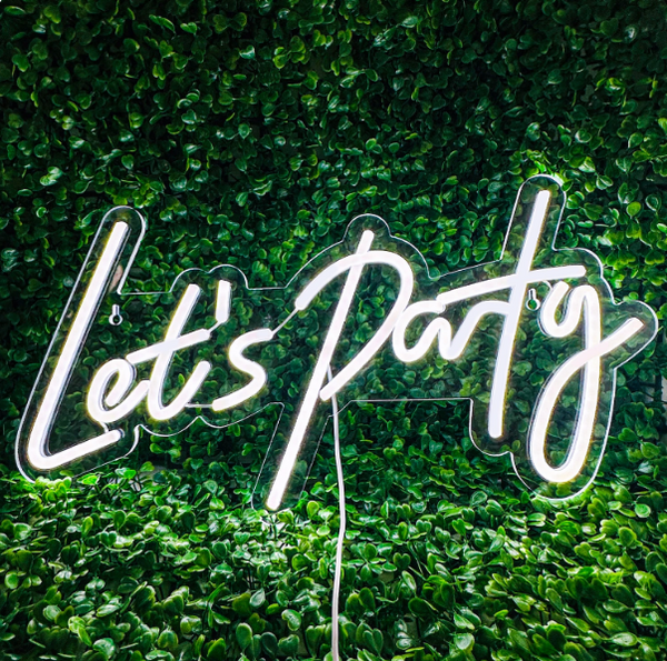 Let's Party Neon Sign