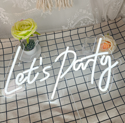 Let's Party Neon Sign