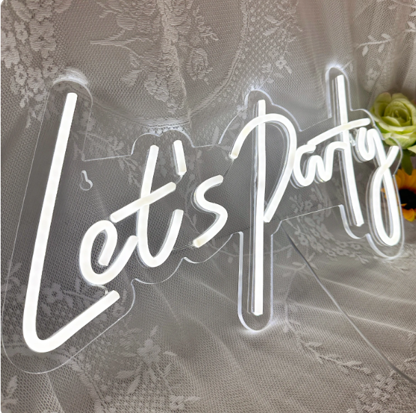 Let's Party Neon Sign