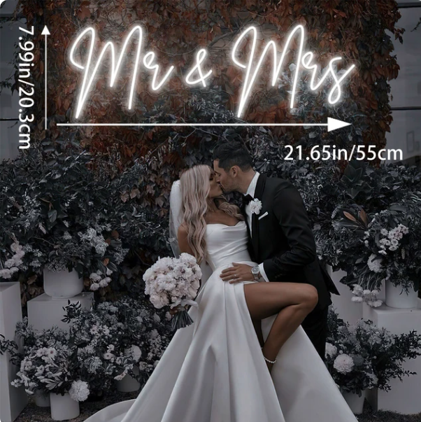 Mr & Mrs Neon LED Sign